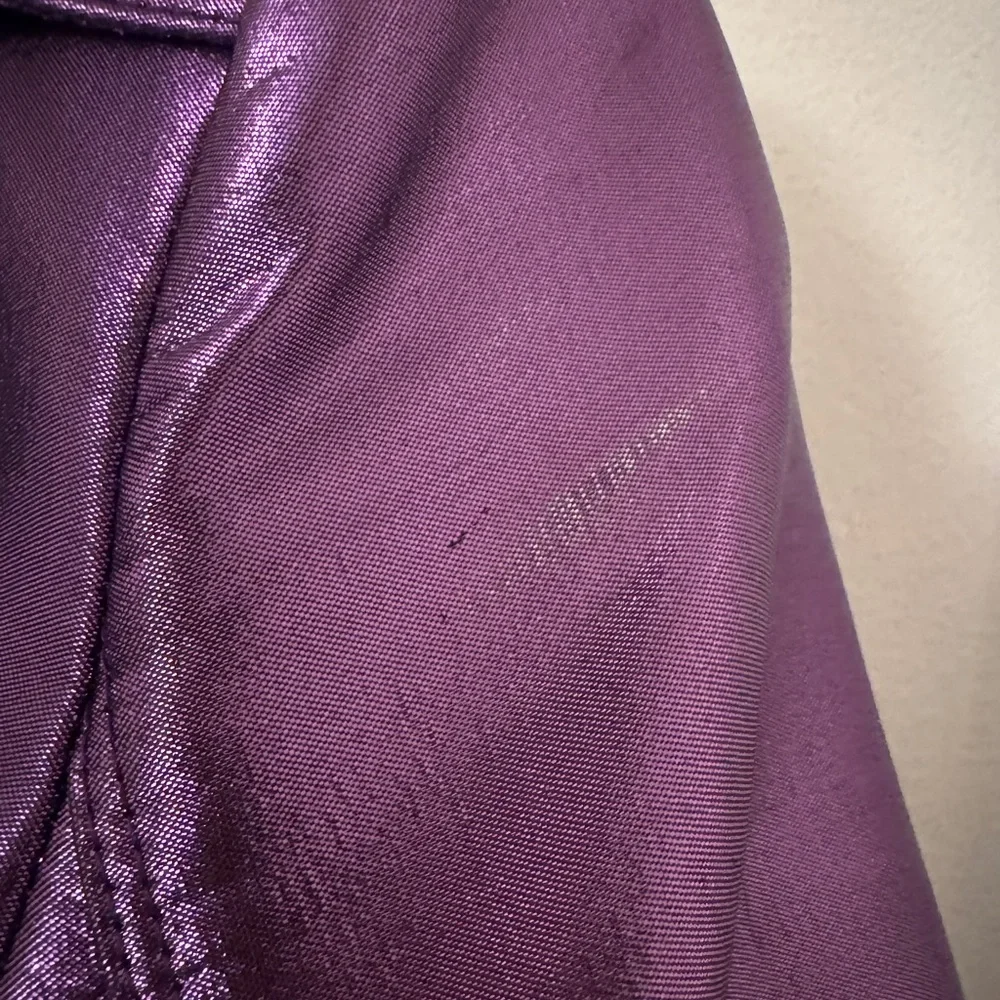 Burberry Prorsum Purple Metallic Trench Coat Runway Collection SUPER RARE US 2 - Picture 10 of 11